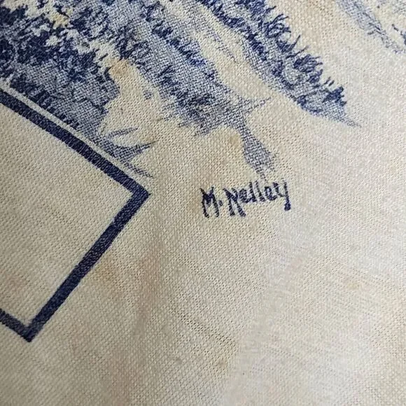 Yes Tourmato 1978 Tour Band Single Stitch Vintage Shirt‎ Blue Sleeves Large L - Picture 5 of 9